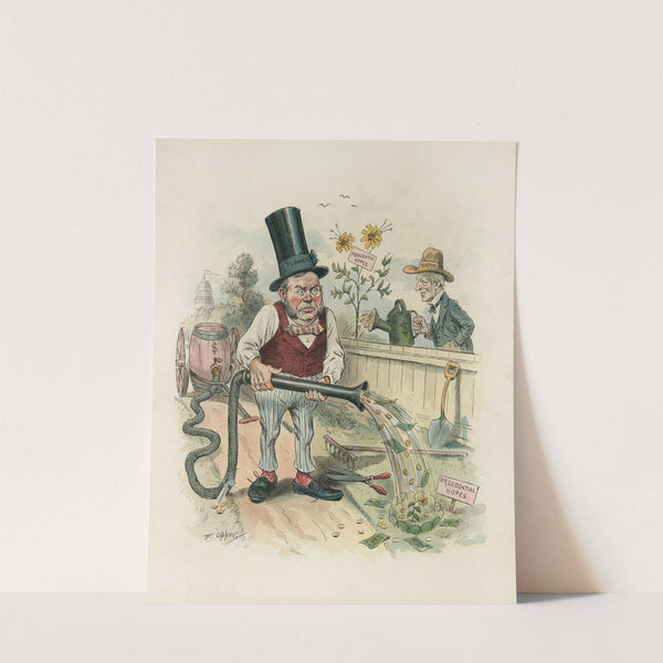 Rival political gardeners by Frederick Burr Opper