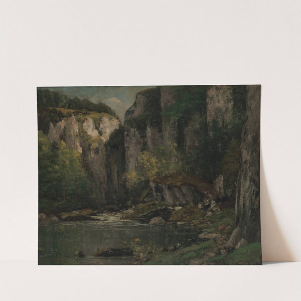 River and Rocks (1873–77) by Gustave Courbet