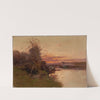 River at Sunset by Eugène Galien-Laloue