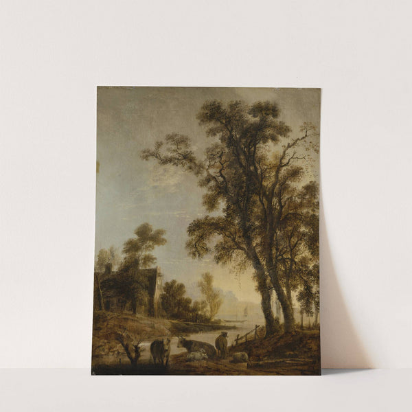 River Bank with Cattle (ca 1645-1650) by Aert van der Neer