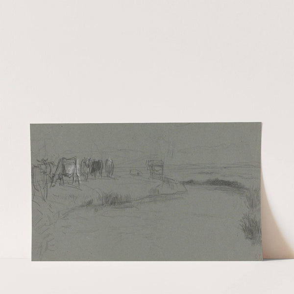 River Bank with Cattle (probably after 1850) by Constant Troyon