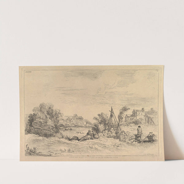 River Bank with Factories in the Background (1720–70) by François Boucher