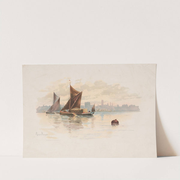 River barges (1895) by Louis Kinney Harlow