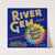 River Gem Brand Citrus Label (1940s)