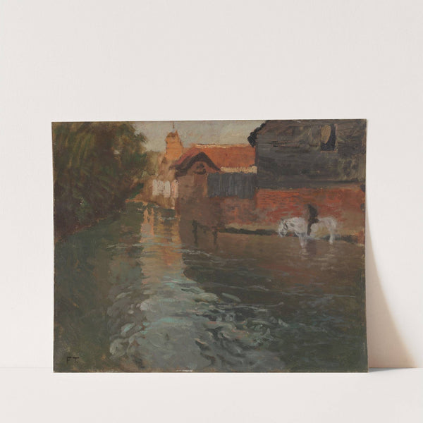 River in northern France by Frits Thaulow