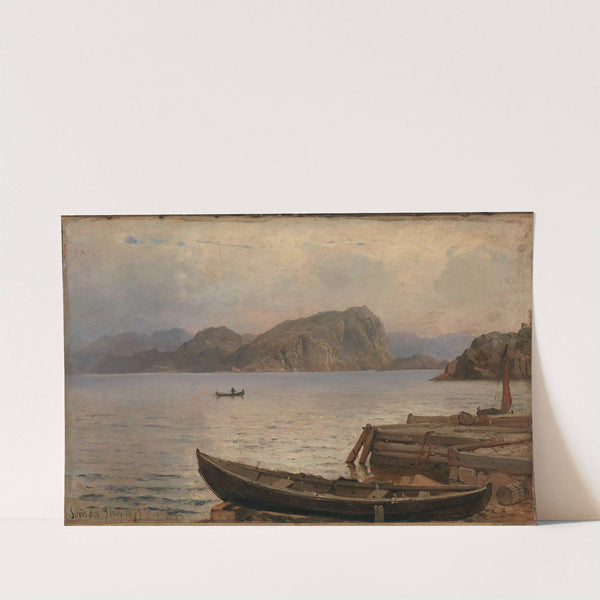River landscape (1873) by Carl Frederik Sørensen