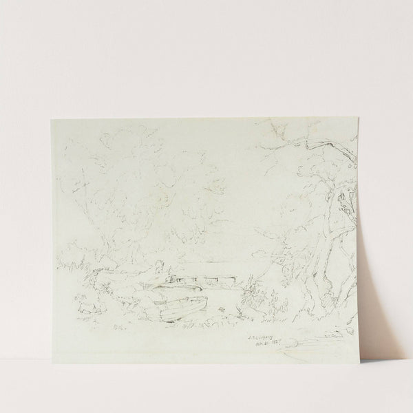 River Landscape (1847) by Jasper Francis Cropsey