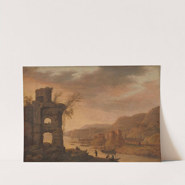 River Landscape by Dirck Verhaert