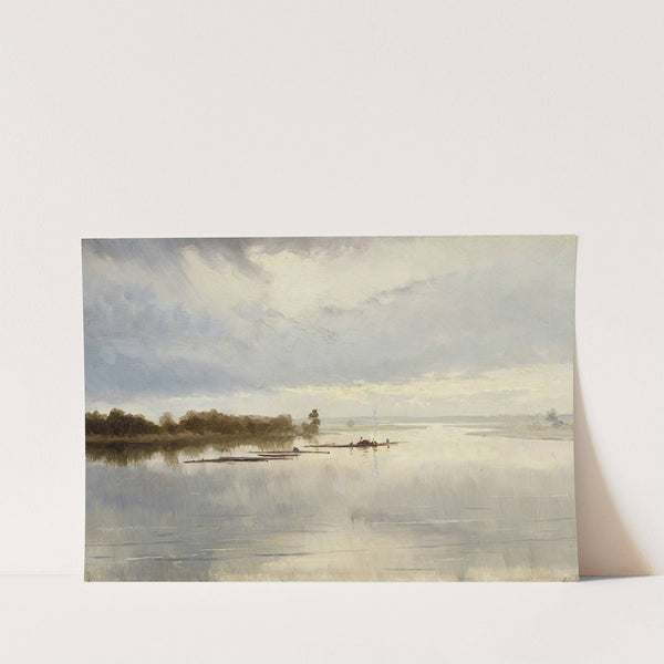 River landscape by Ferdynand Ruszczyc