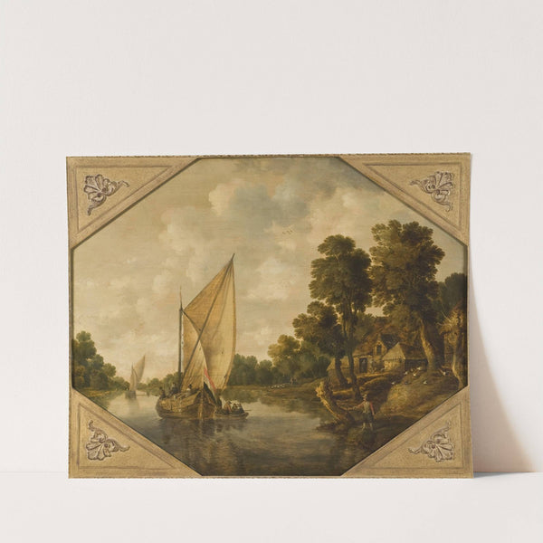 River Landscape by Bonaventura Peeters the Elder