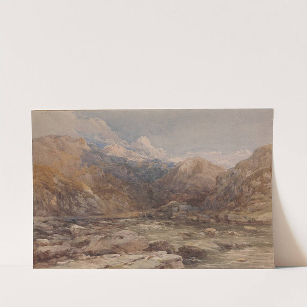 River Landscape in Wales (ca. 1850) by David Cox
