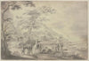 River landscape with figures