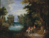 River Landscape with Peasants