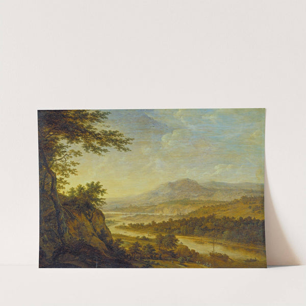 River Landscape with Rise of Cliffs by Herman Saftleven III