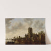 River Landscape with the Pellecussen Gate near Utrecht by Jan van Goyen