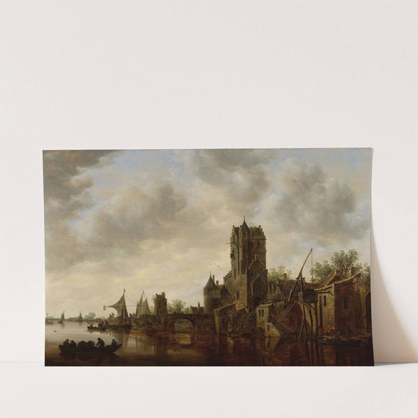 River Landscape with the Pellecussen Gate near Utrecht by Jan van Goyen