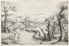 River Landscape with Three Bare Willow Trees at Right (1546)