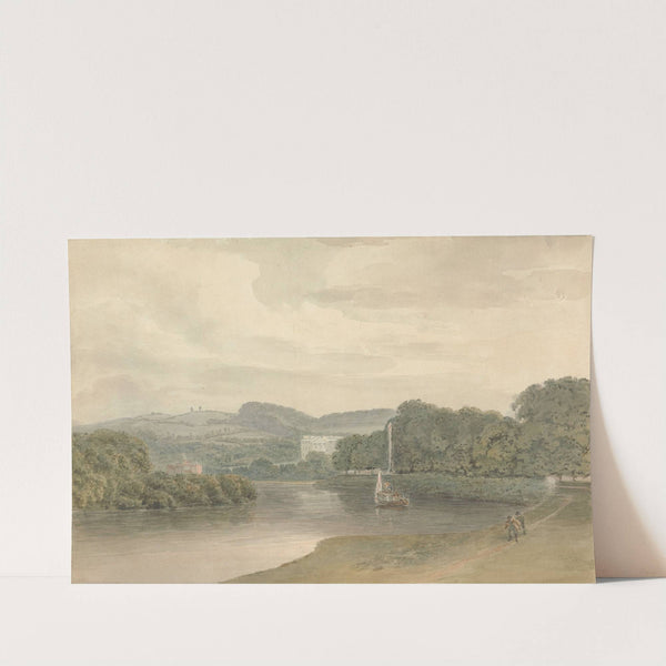 River Scene with an Unidentified Country House by Samuel Davis