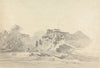 River Scene with Native Buildings