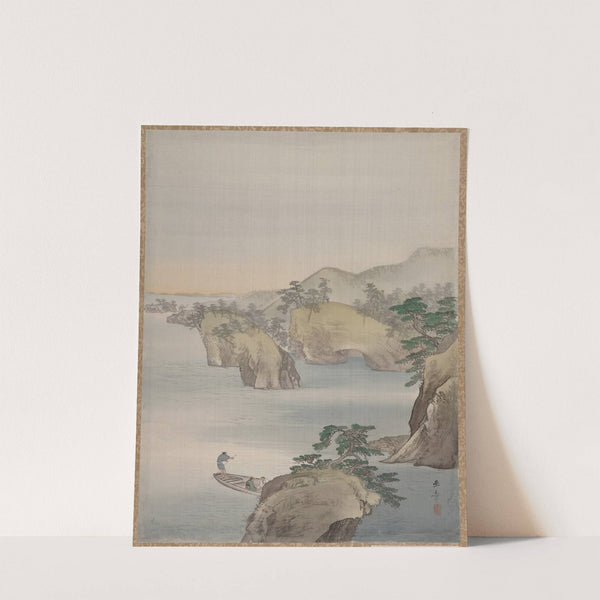 River Scene with Rocky Hills in Background (ca. 1887–92) by Kawabata Gyokushō