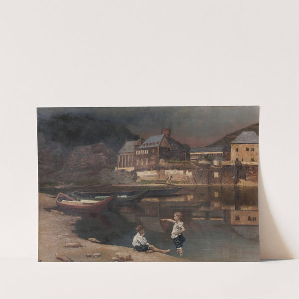 River Scenery by Carl Freiherr von Pidoll zu Quintenbach