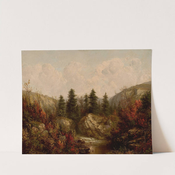 River through an Autumn Forest by William Mason Brown