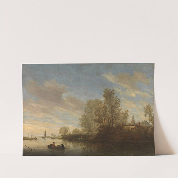 River view near Deventer by Salomon van Ruysdael