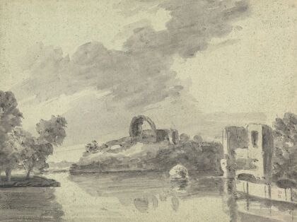 River view with Ruins