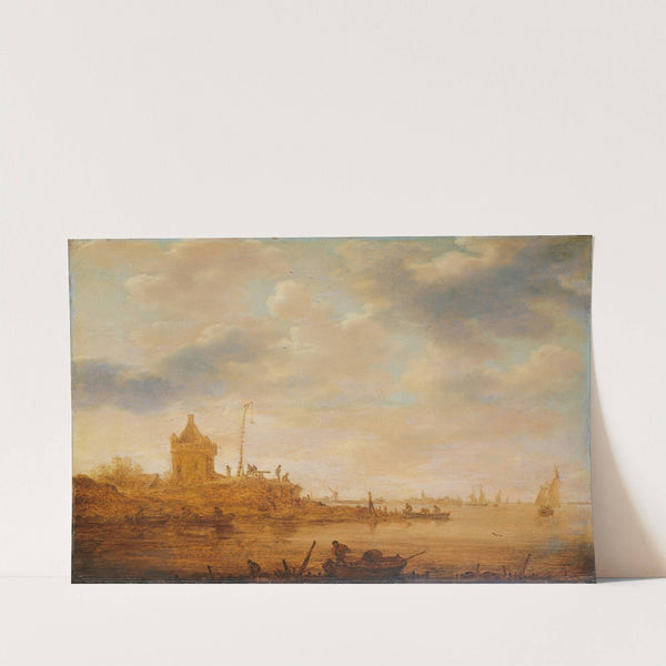 River View with Sentry Post by Jan van Goyen