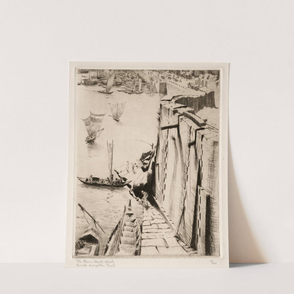 River Wall, Oporto (before 1926) by Orville Houghton Peets