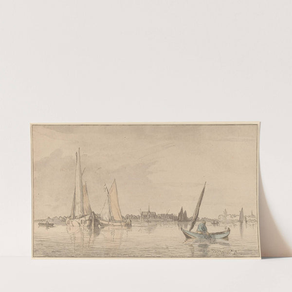 River with Town (1775) by Cornelis Ploos van Amstel