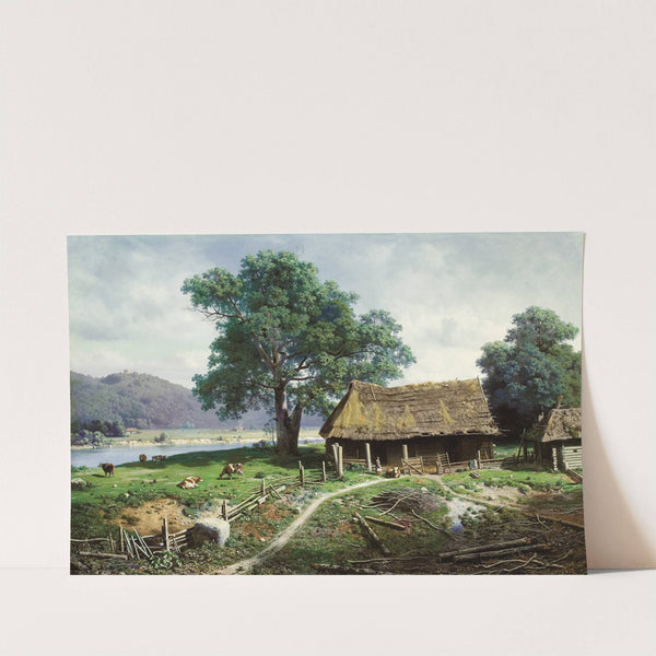 Riverside Farmstead by Mikhail Klodt