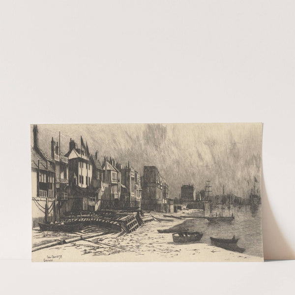 Riverside Taverns Greenwich (1872) by Edwin Edwards