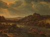 Riviergezicht met veerpont (1655)