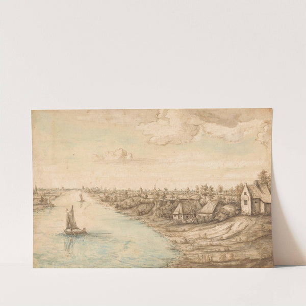 Rivierlandschap by Lucas van Uden