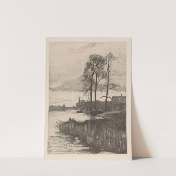 Rivierlandschap by Heinrich M. Krabbé