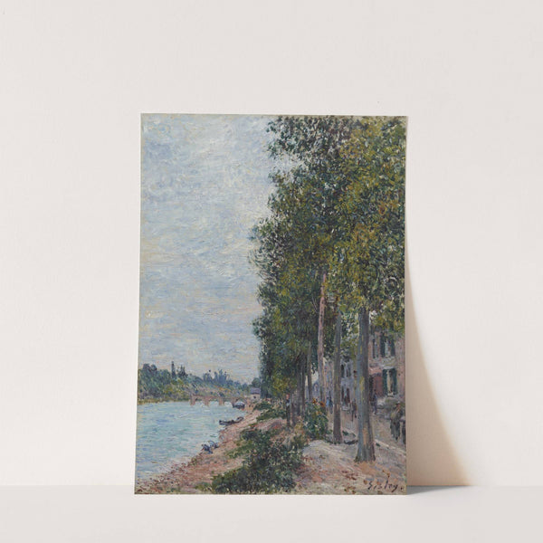 Road Along the Seine at Saint-Mammes (1880s) by Alfred Sisley