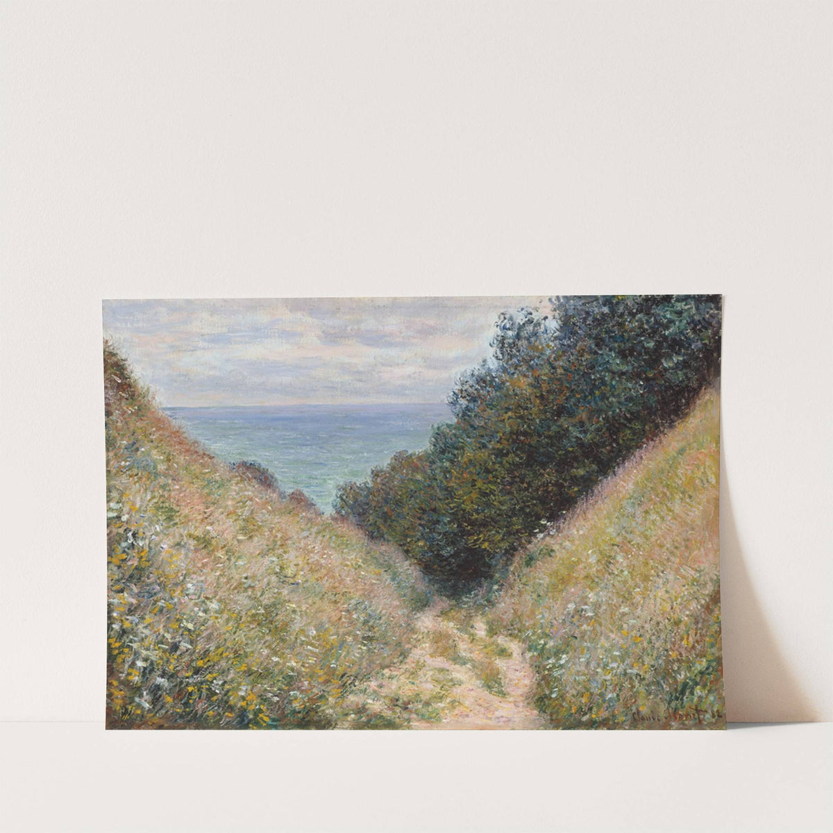 Road at La Cavée, Pourville (1882) by Claude Monet