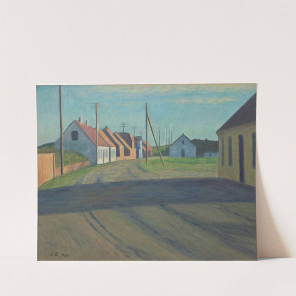 Road in a small town. Strande by Niels Bjerre
