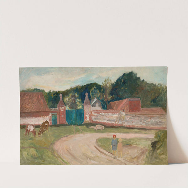 Road in front of the farm by Tadeusz Makowski