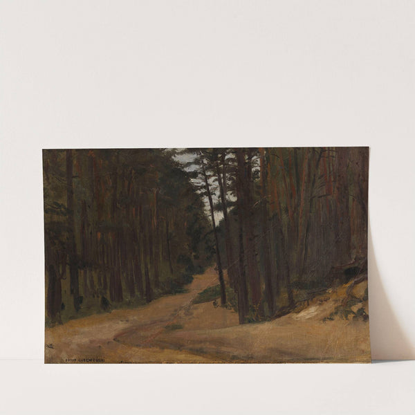 Road in the Forest, sketch (1891) by Jozef Chelmonski