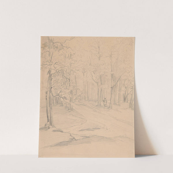 Road in the woods (1846) by Józef Simmler