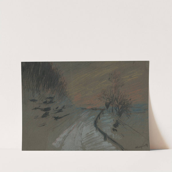 Road in winter (1905–1910) by Ladislav Mednyánszky