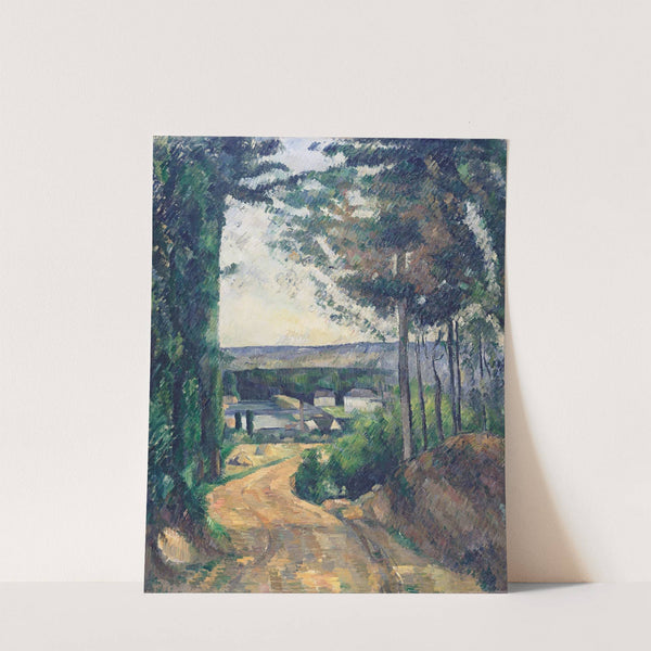 Road leading to the lake (1880) by Paul Cézanne