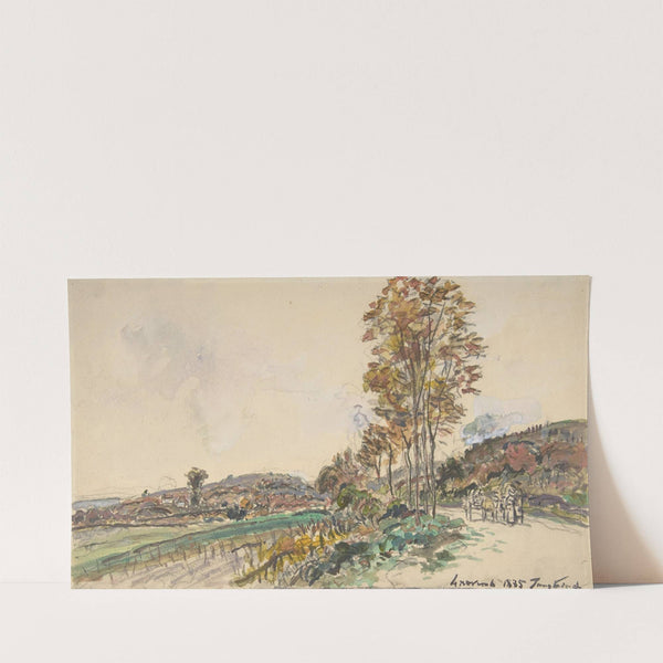 Road near La Côte-Saint-André (1885) by Johan Barthold Jongkind