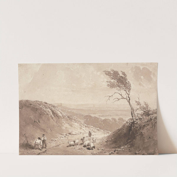 Road Workers, near Lillebonne by Richard Parkes Bonington