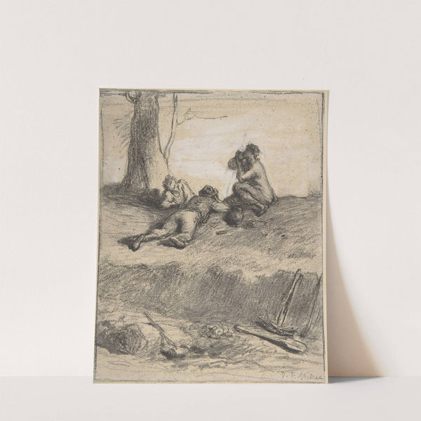 Roadworkers at Lunch by Jean-François Millet