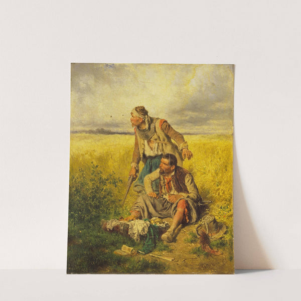 Robbers in a Cornfield (1852) by August von Pettenkofen