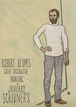 Robert Blum’s great decorative painting in January Scribner’s