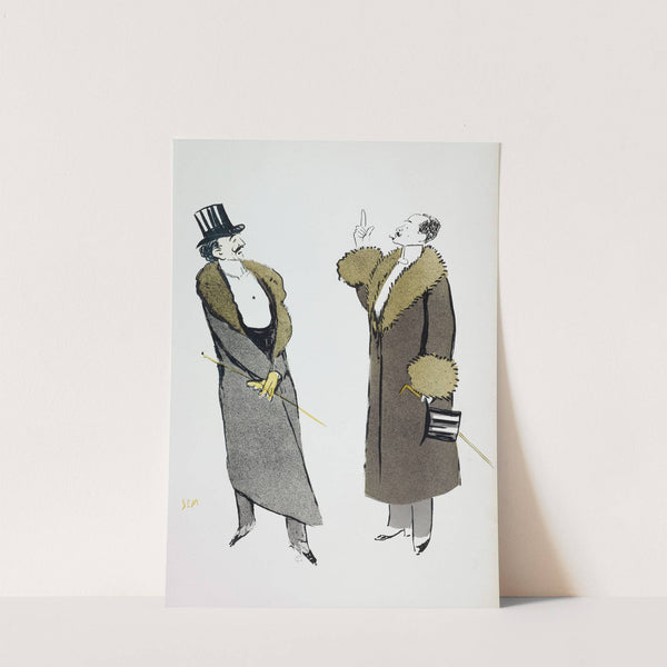 Robert de Montesquiou et Gabriel Yturri (1905) by Georges Goursat (Sem)